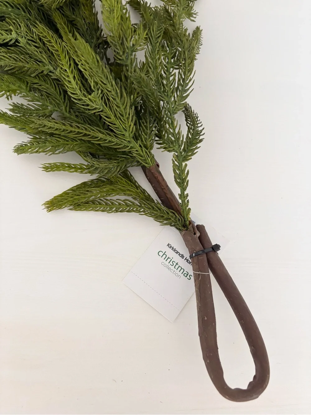 KIRKLANDS Norfolk Pine Natural Touch Garland 5ft NWT
